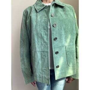 Monterrey Bay Green Suede Jacket